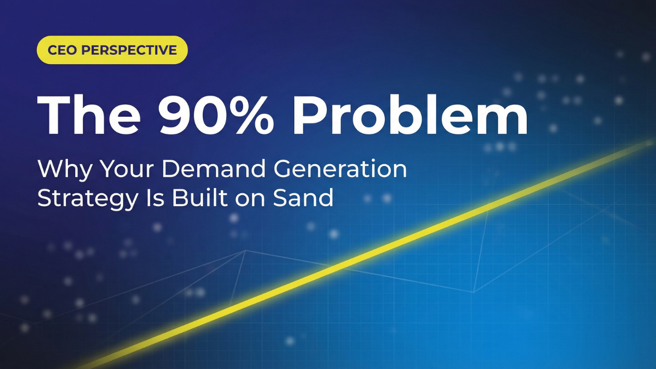 The 90% Problem: Why Your Demand Generation Strategy Is Built on Sand – CEO Perspective